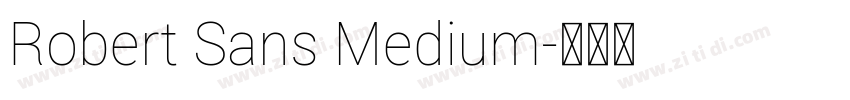 Robert Sans Medium字体转换